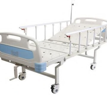 single-crank-manual-abs-hospital-bed-with-castors